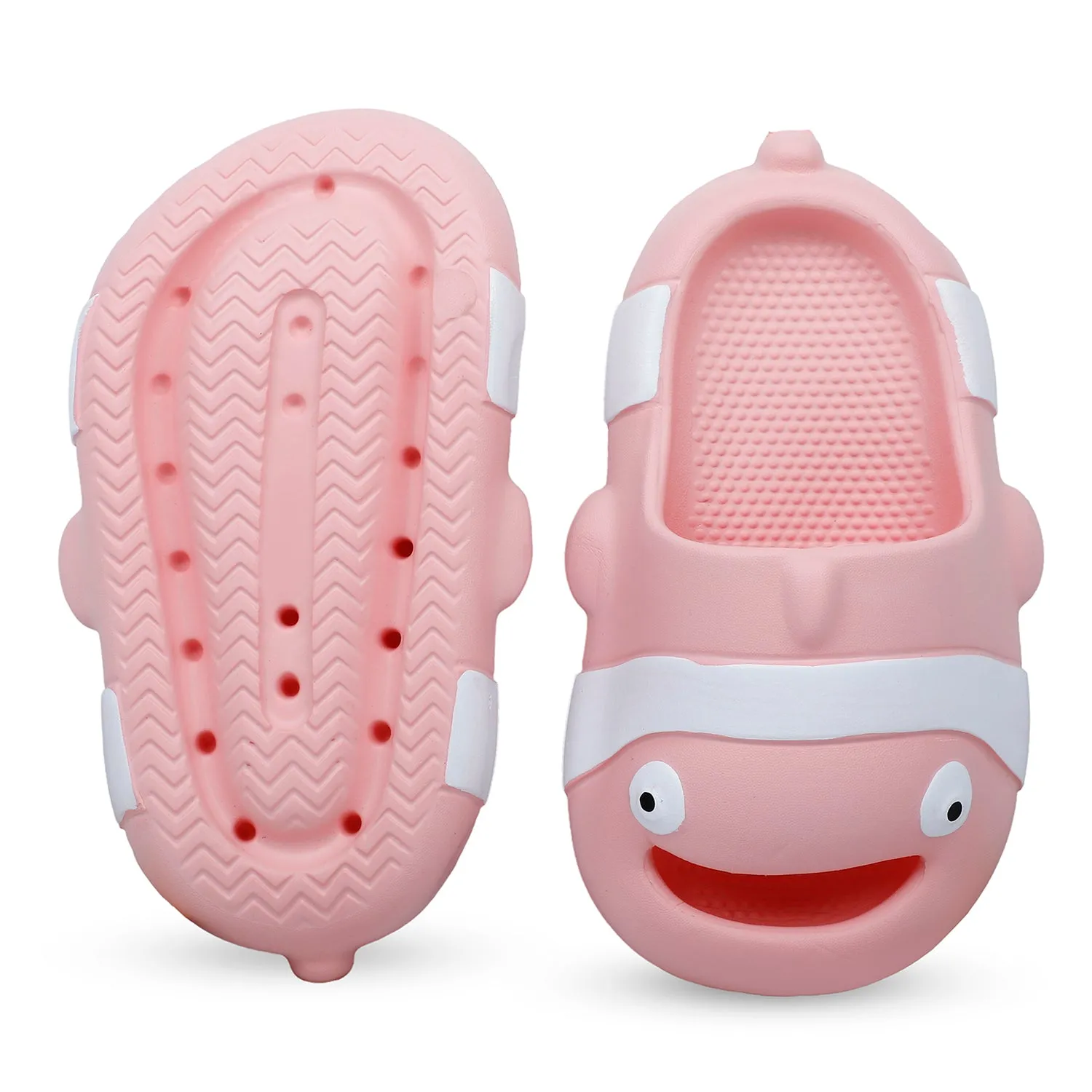 Baby Moo Nemo Waterproof Soft Slippers Anti-Skid Sliders - Pink