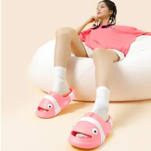 Baby Moo Nemo Waterproof Soft Slippers Anti-Skid Sliders - Pink