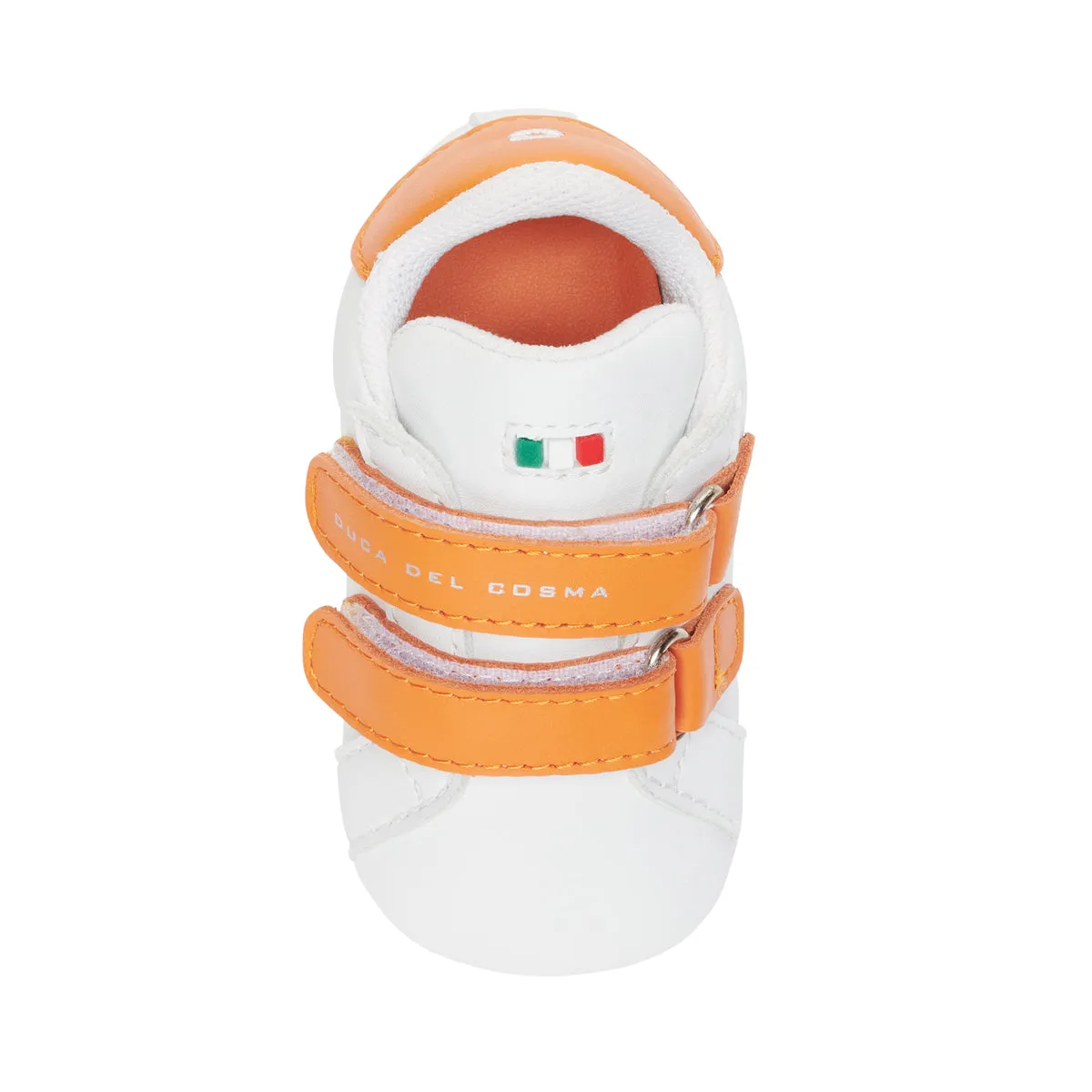 Baby Shoe - White/Orange