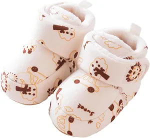 Baby Sock Shoes Winter Infant Toddler Shoes Boys Girls Baby Shoes Soft Sole Slip On Shoes Cute Animal Soft Sole Sneakers