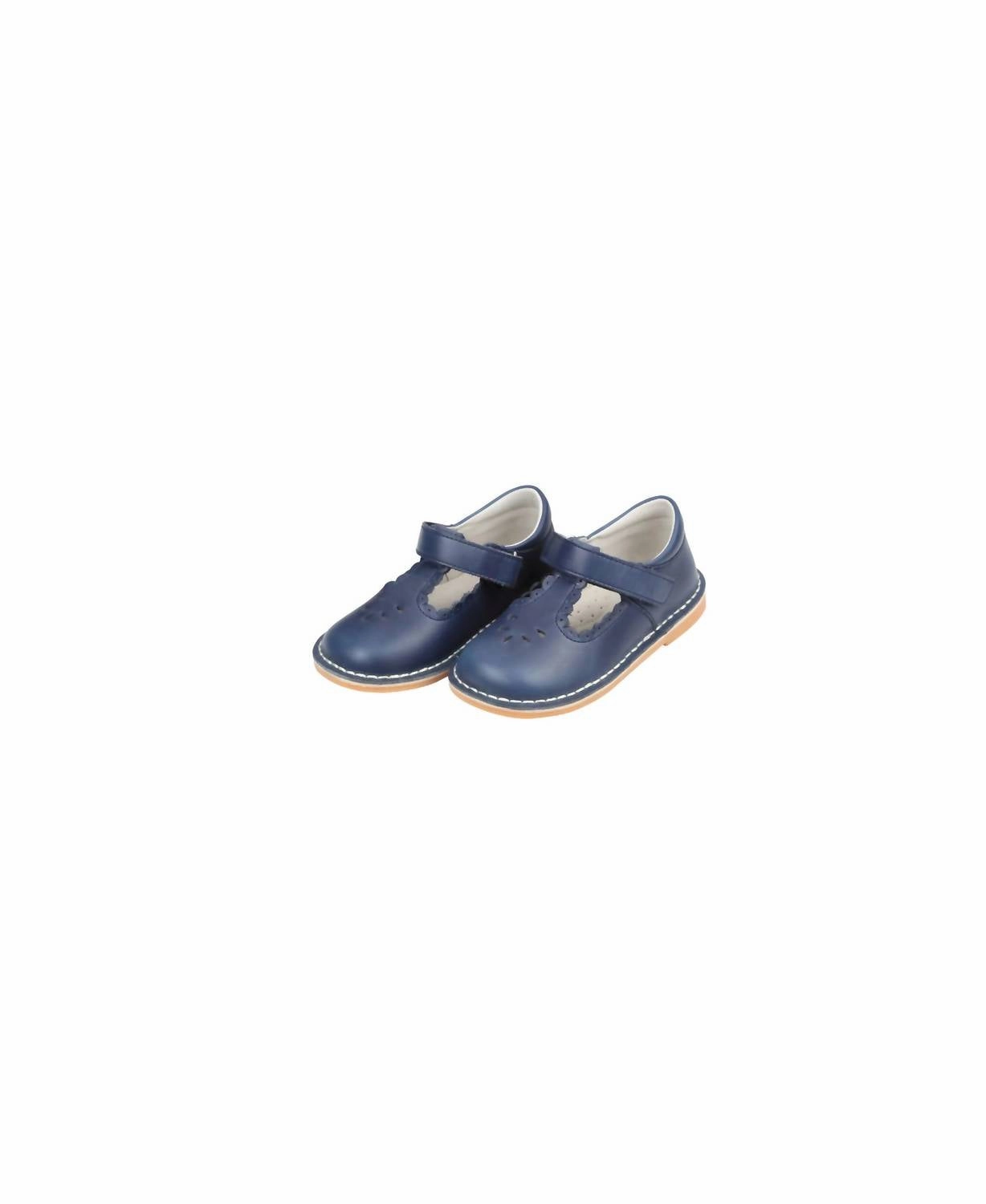 Baby Girl Angie Scalloped Mary Jane Shoes In Navy Flexible Choice Neutral Wear