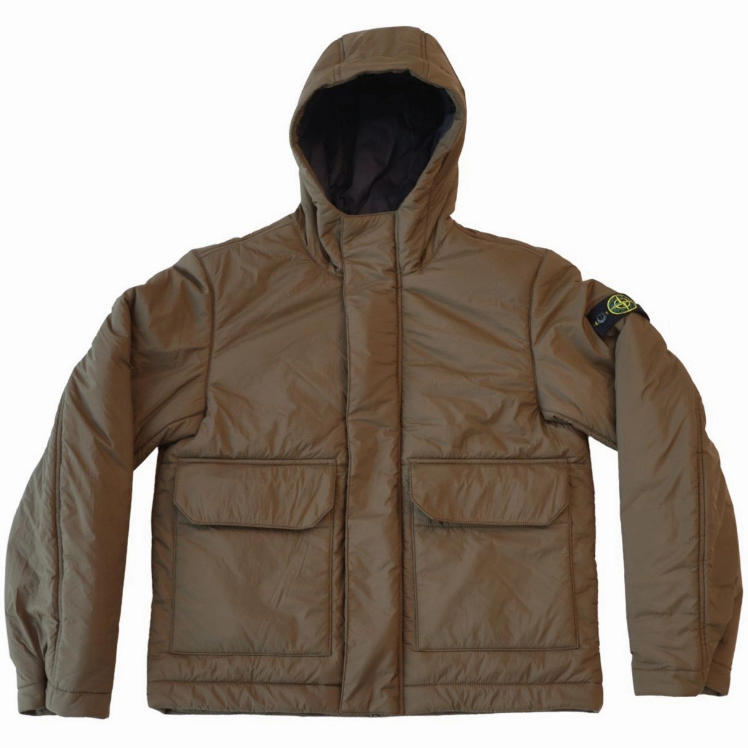 Stone Island Military Green Short Parka Neutral Look