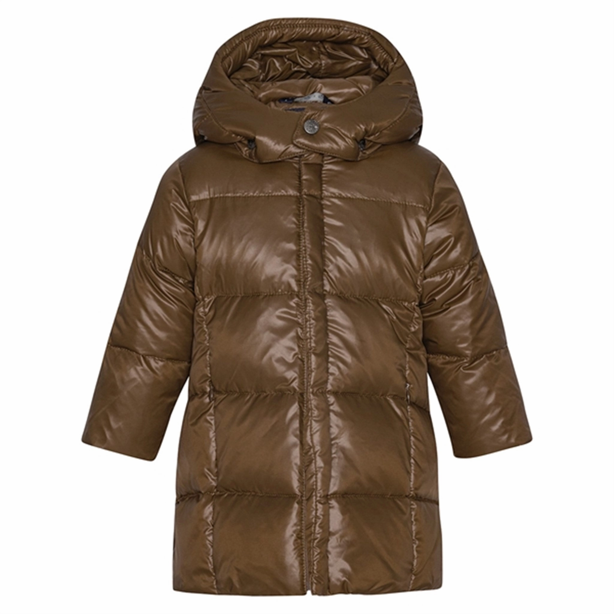 heavy duty fabric Ver de Terre Featherlight Baby Girls Down Coat Kangaroo