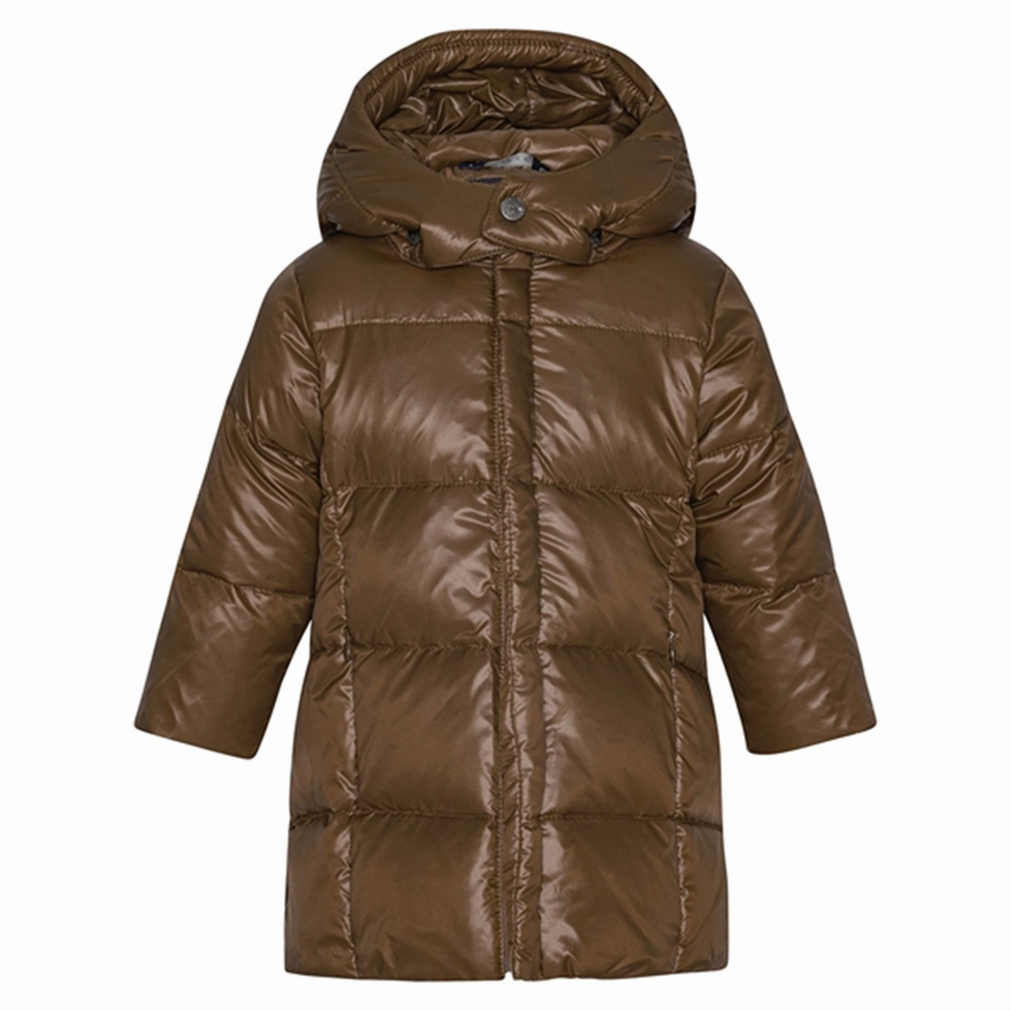 Relaxed Daily Style Ver de Terre Featherlight Baby Girls Down Coat Kangaroo