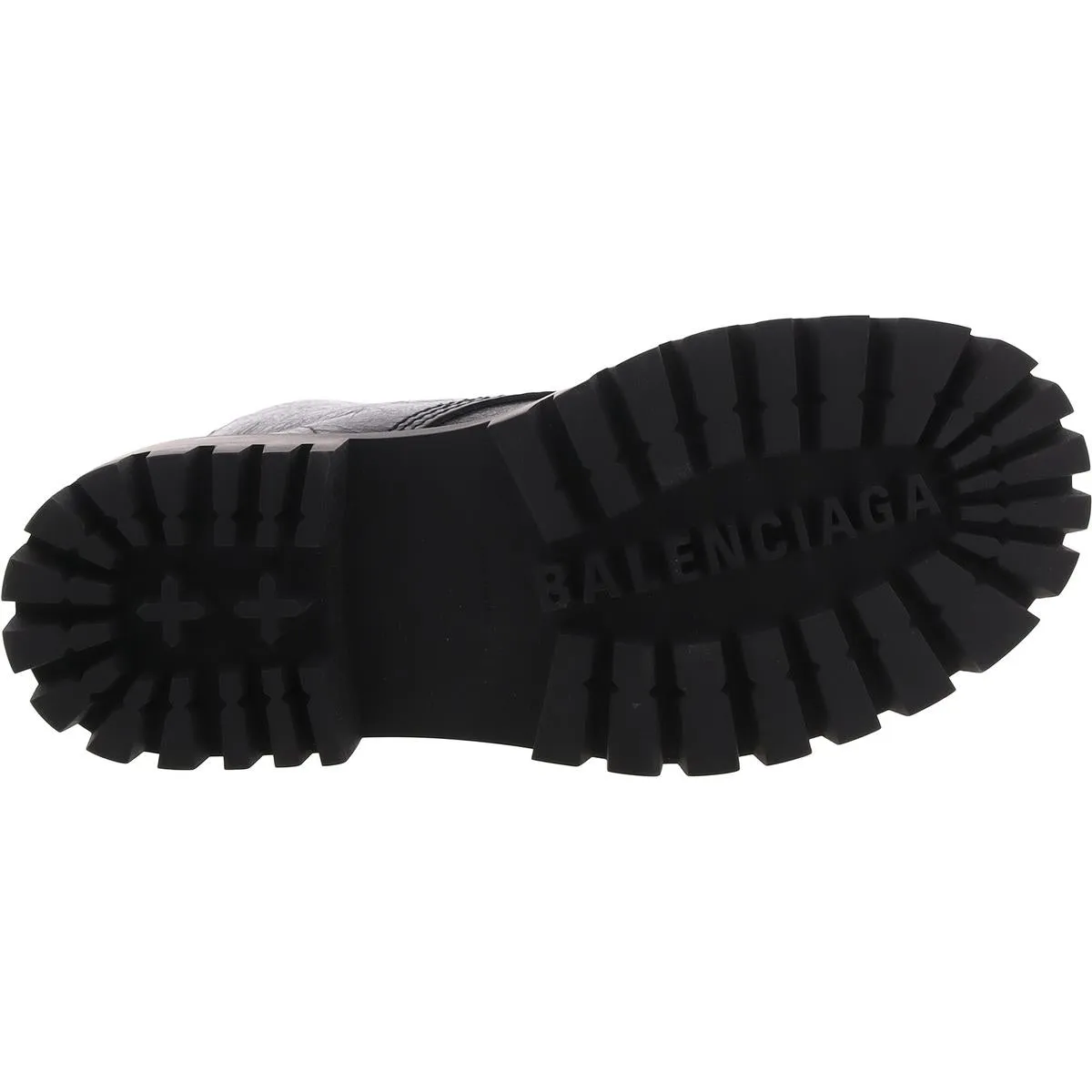 Balenciaga Womens Strike Leather Lace Up Combat & Lace-Up Boots