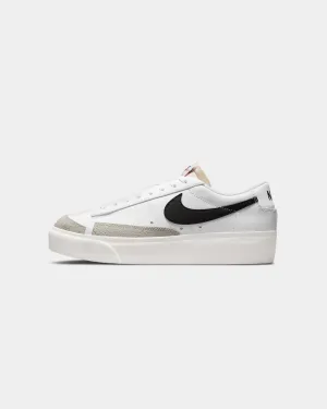 Nike Women's Blazer Low Platform White/Black Sail Anti Odor Insole Technology Limited Edition