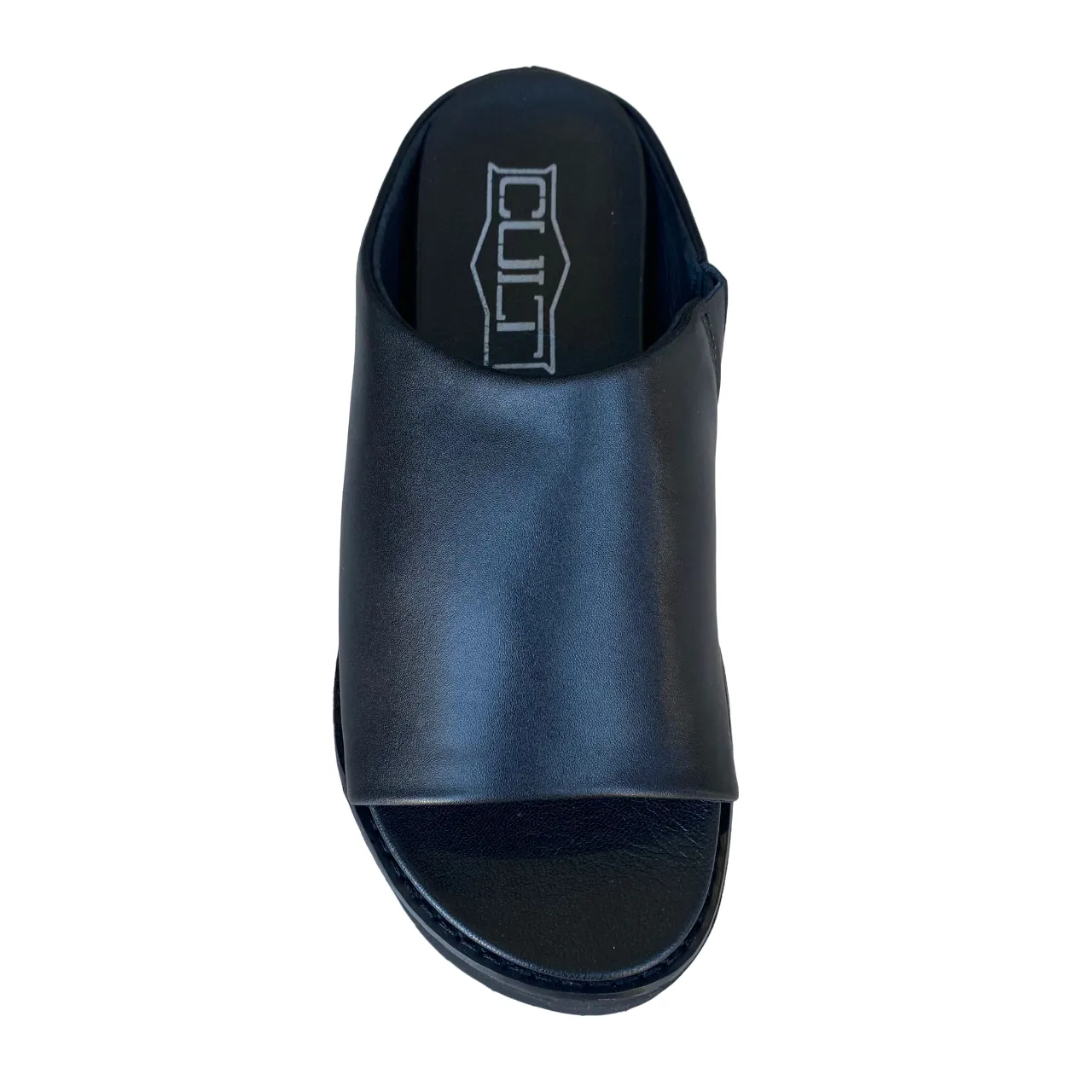 Cult Sandalo con zeppa da donna in pelle Nancy 3457 nero Universal Look