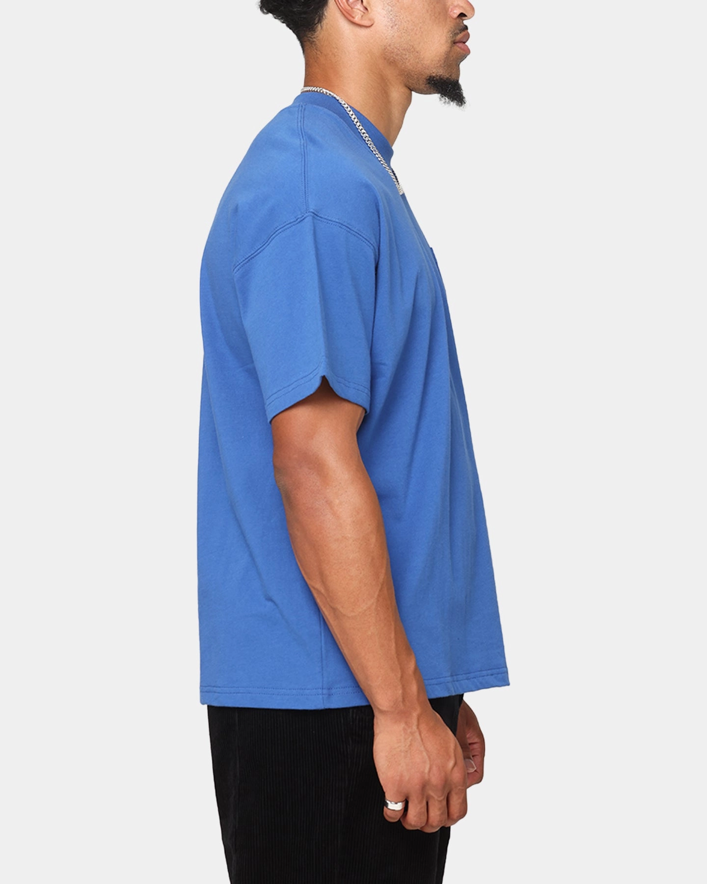 safe for skin Carre Floral Pocket Oversized T-Shirt Blue