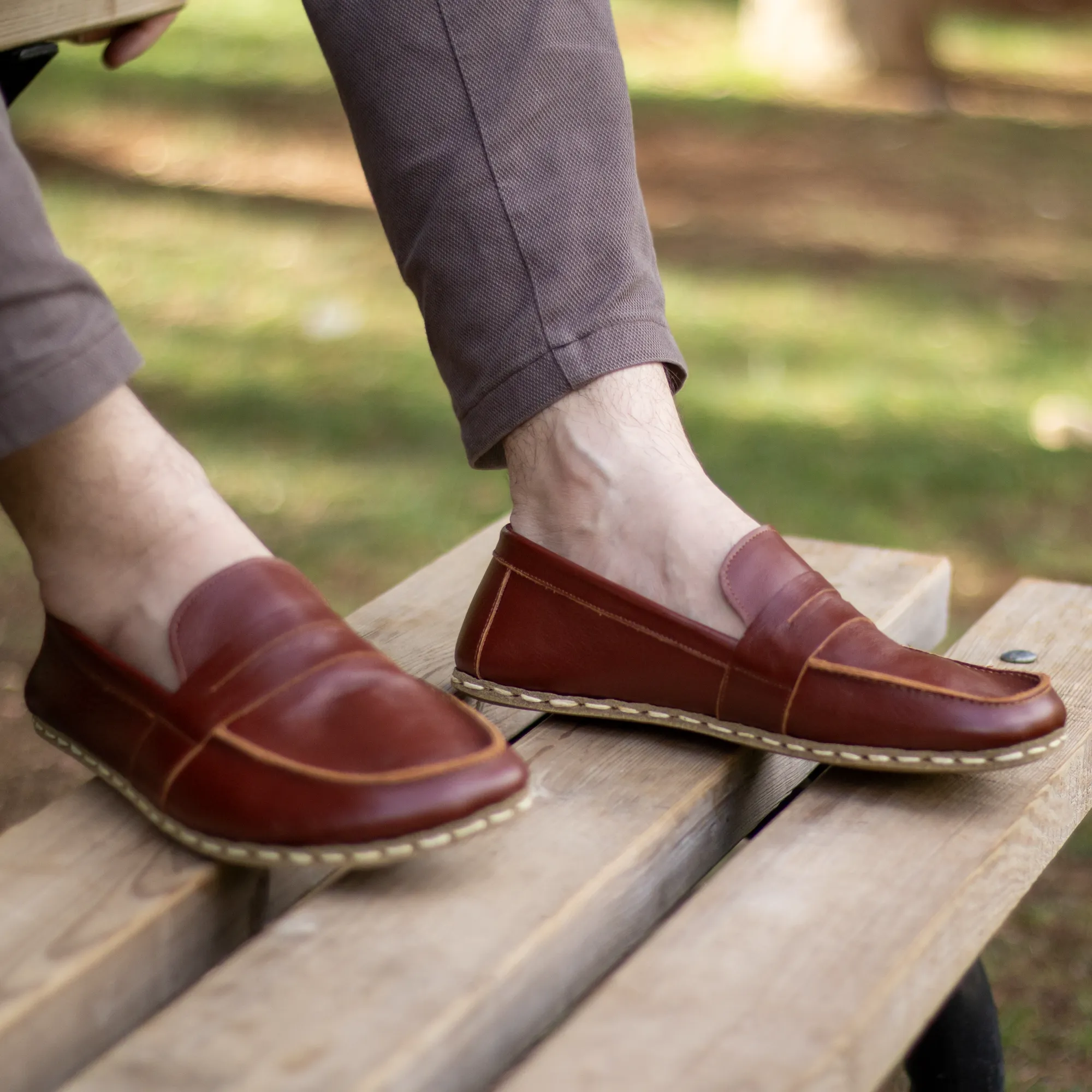 Barefoot Earthing Shoes Tornado Brown Men
