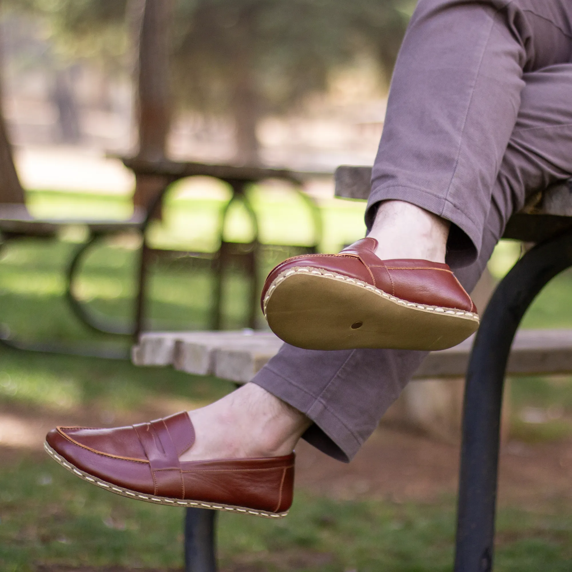 Barefoot Earthing Shoes Tornado Brown Men