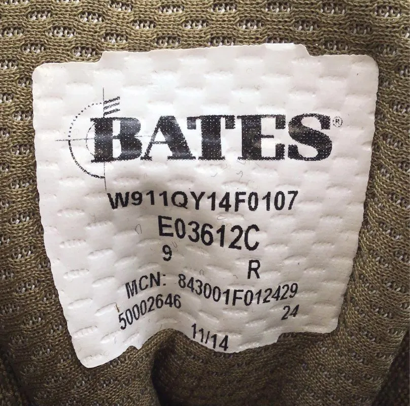 Bates Men's Brown Army Hot Weather Mountain Combat Boots - Size 9R