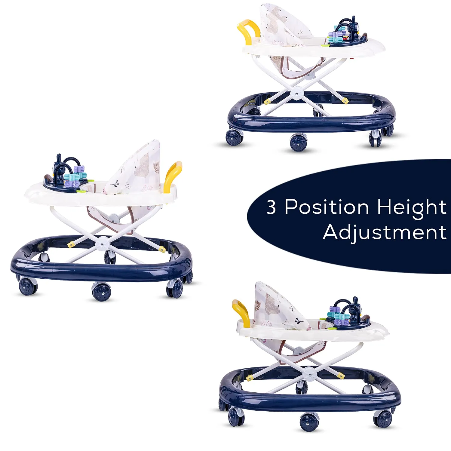 Baybee Bizzy Baby Walker for Kids with 3 Position Adjustable Height