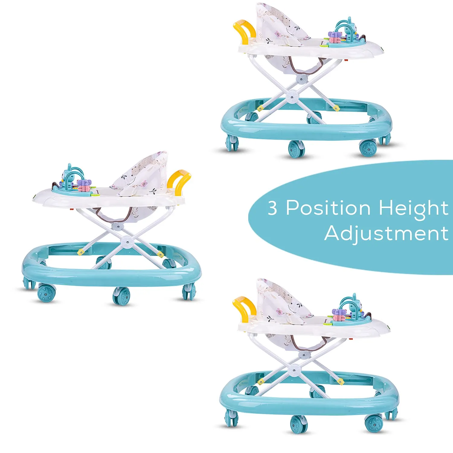 Baybee Bizzy Baby Walker for Kids with 3 Position Adjustable Height