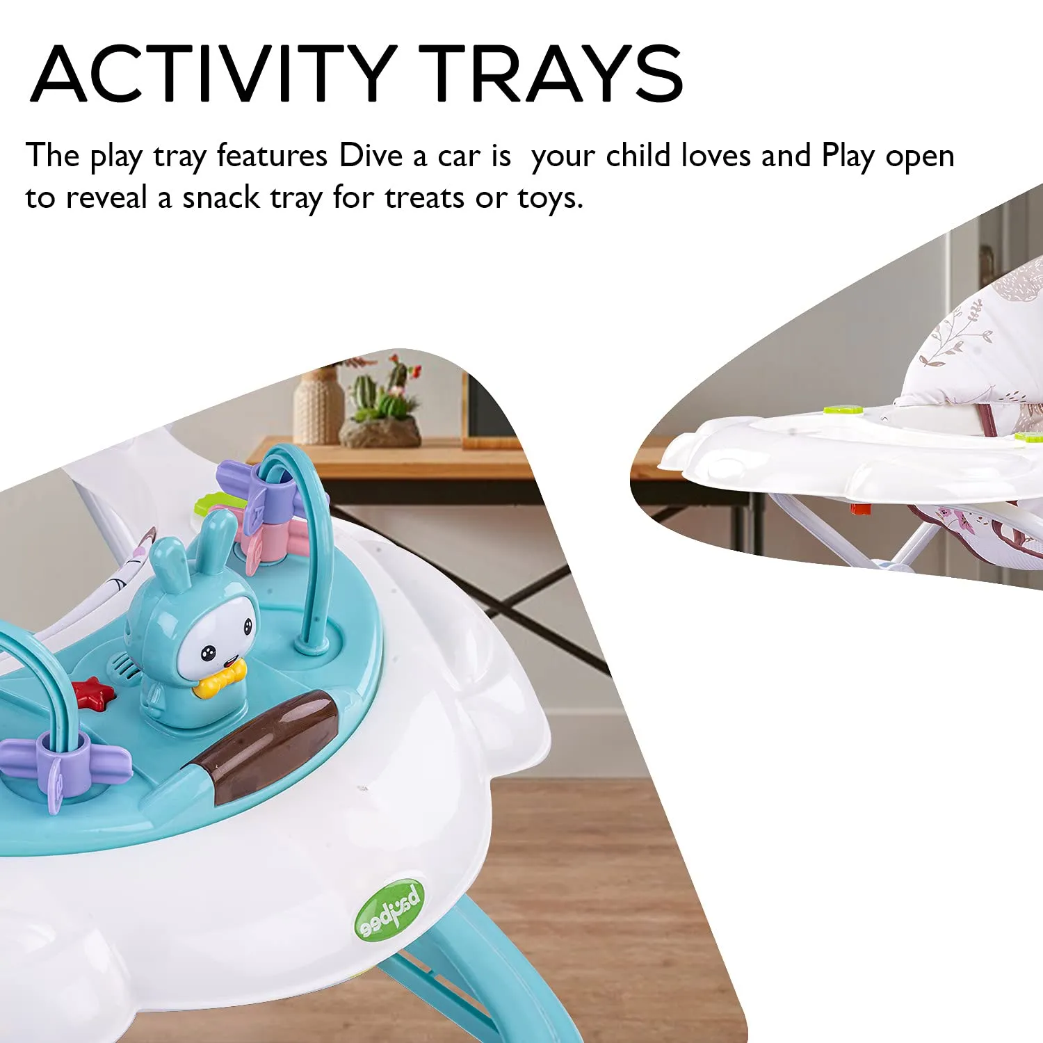 Baybee Bizzy Baby Walker for Kids with 3 Position Adjustable Height