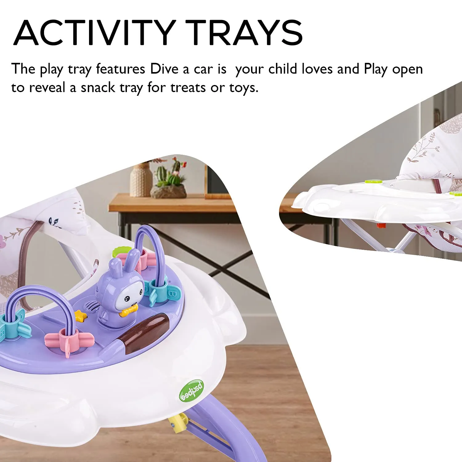 Baybee Bizzy Baby Walker for Kids with 3 Position Adjustable Height