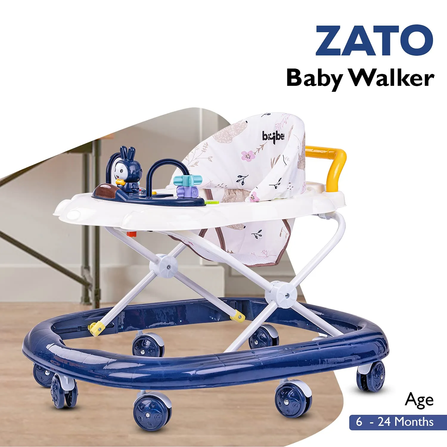 Baybee Bizzy Baby Walker for Kids with 3 Position Adjustable Height