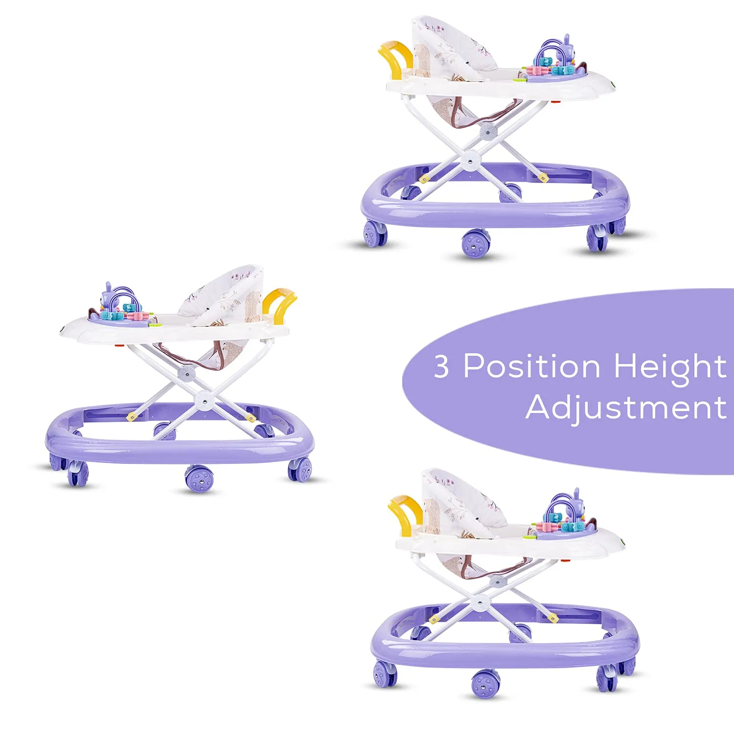 Baybee Bizzy Baby Walker for Kids with 3 Position Adjustable Height