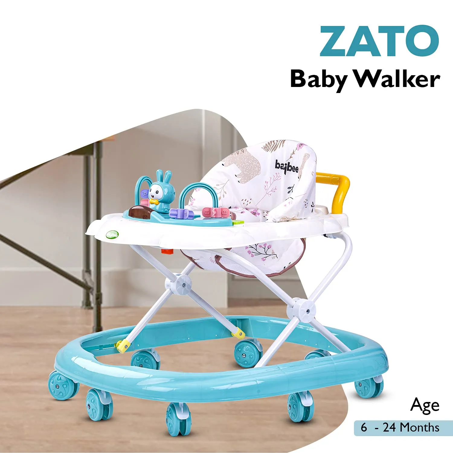Baybee Bizzy Baby Walker for Kids with 3 Position Adjustable Height