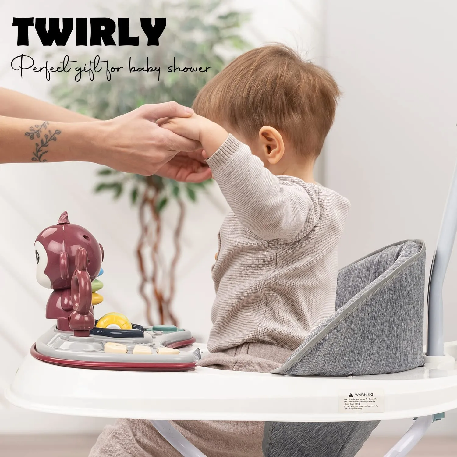 Baybee Twirly Baby Walker Cum Rocker Kids Walker for Babies with Adjustable Height