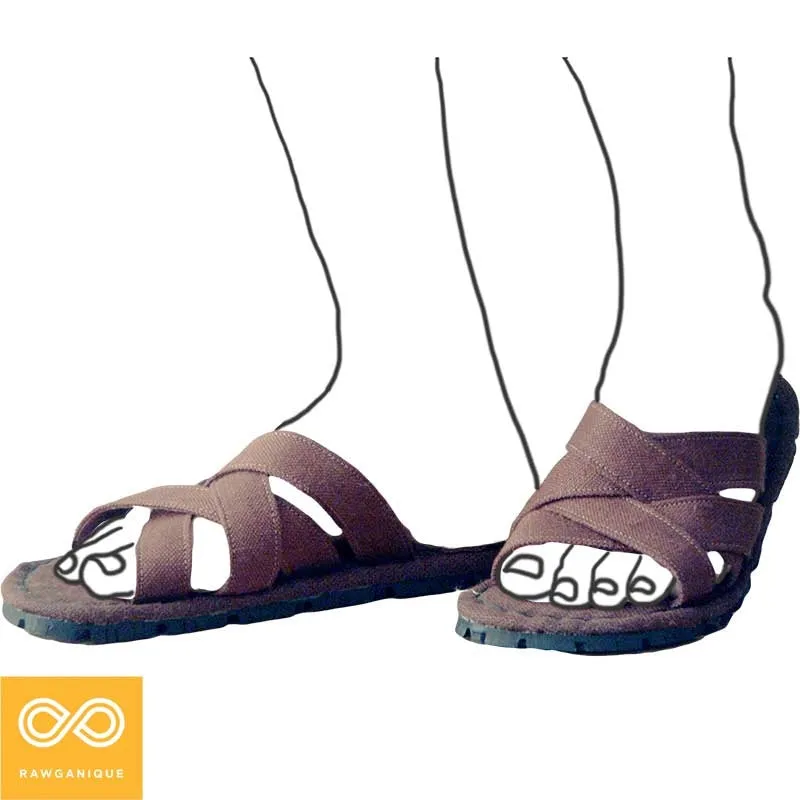 BEACON HILL Hemp Crossover Hurache Sandals
