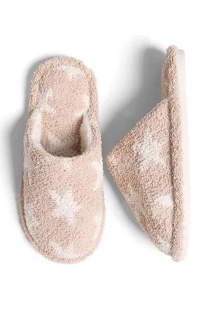 Beige Star Cozy Slipper