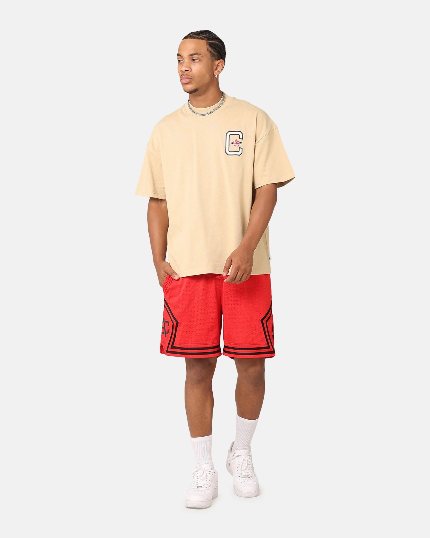 Carre Rose Oversized T-Shirt Stone Ergonomic Cut High-Quality Fabric