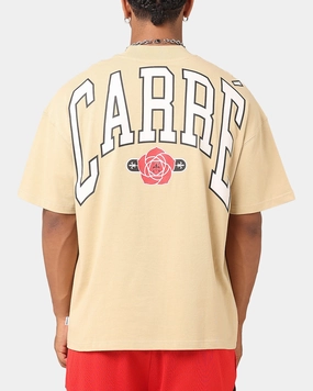 Essential Clothing Bold and Comfortable Carre Rose Oversized T-Shirt Stone
