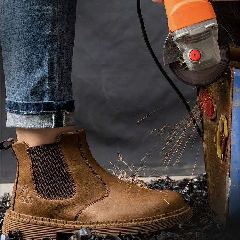 Benton Plus Leather High Top Working Steel Toe Shoes