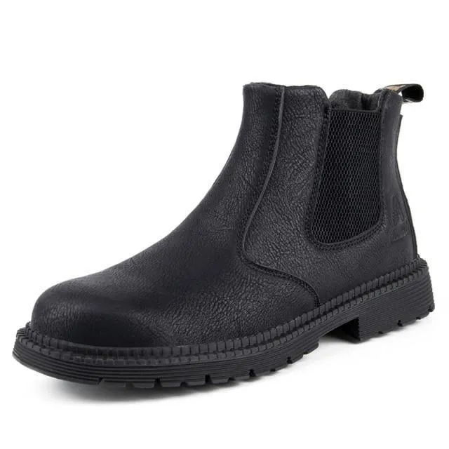 Benton Plus Leather High Top Working Steel Toe Shoes
