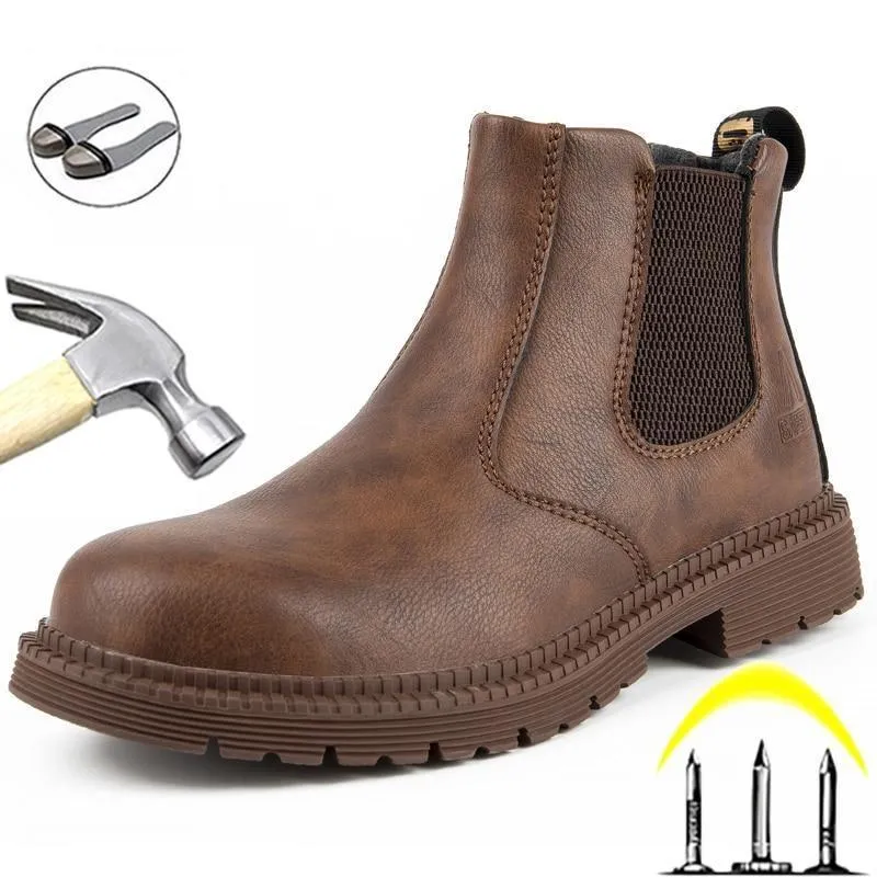 Benton Plus Leather High Top Working Steel Toe Shoes