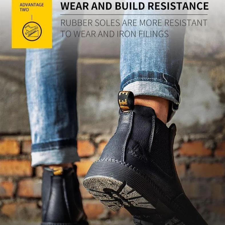 Benton Plus Leather High Top Working Steel Toe Shoes