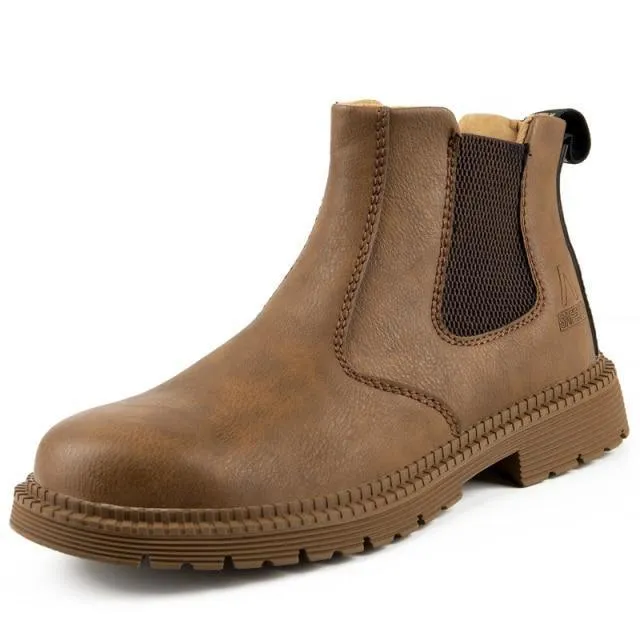 Benton Plus Leather High Top Working Steel Toe Shoes