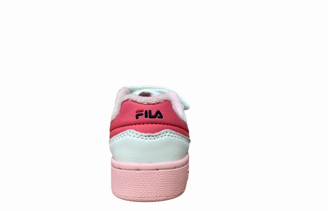 Fila scarpa sneakers da bambino Arcade Velcro 1011078.94F bianco corallo rocker - sole shoes