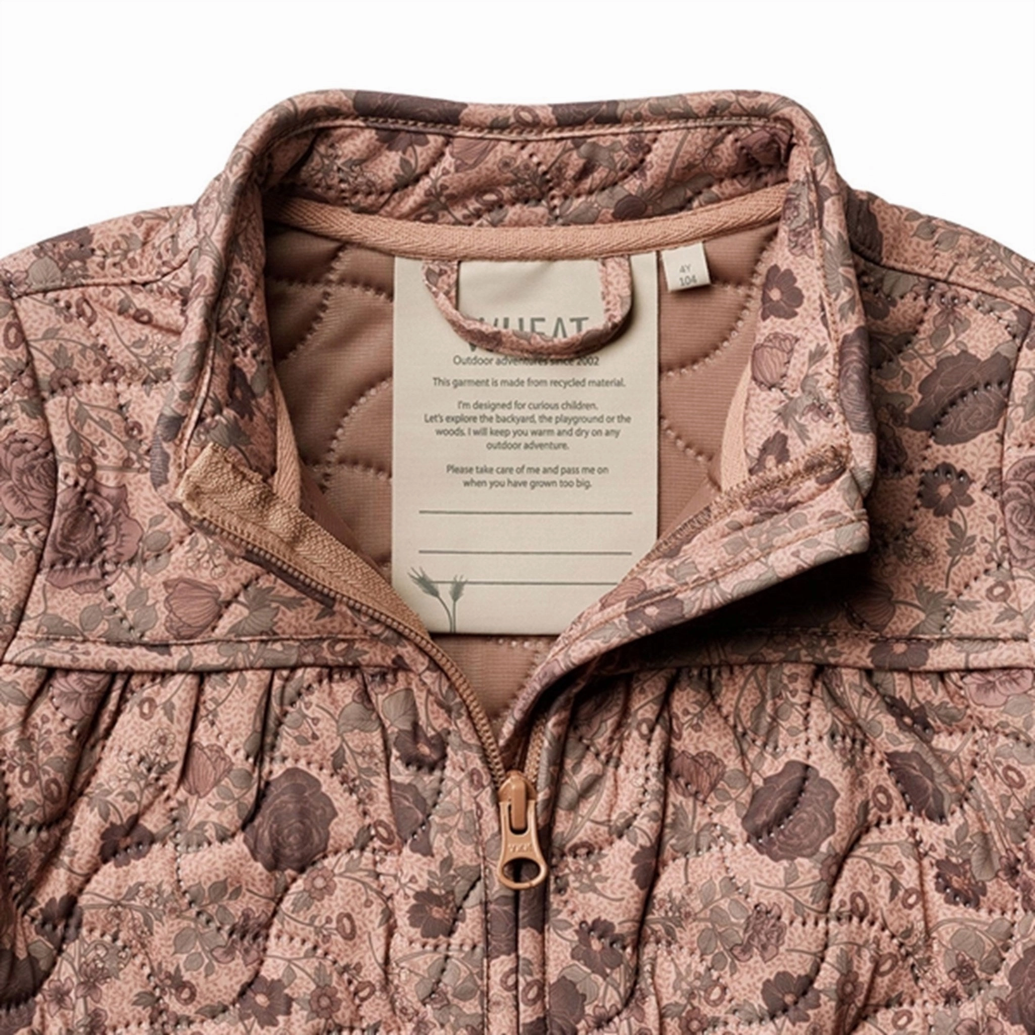 Runway Inspired Wheat Thermo Rose Dawn Flowers Jacket Thilde