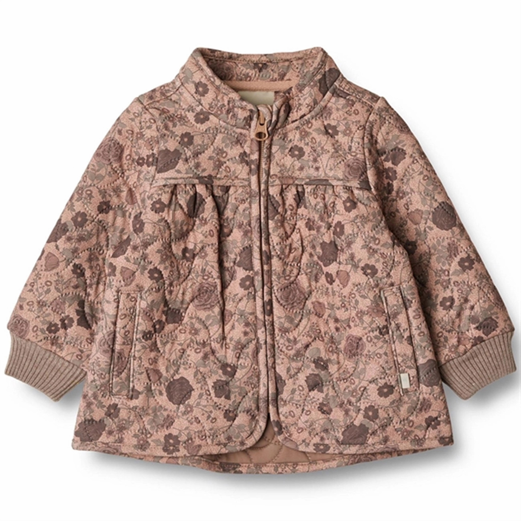Wheat Thermo Rose Dawn Flowers Jacket Thilde Soft Interior Coating