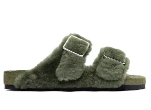 Birkenstock Arizona 1774 in Shearling Green xld