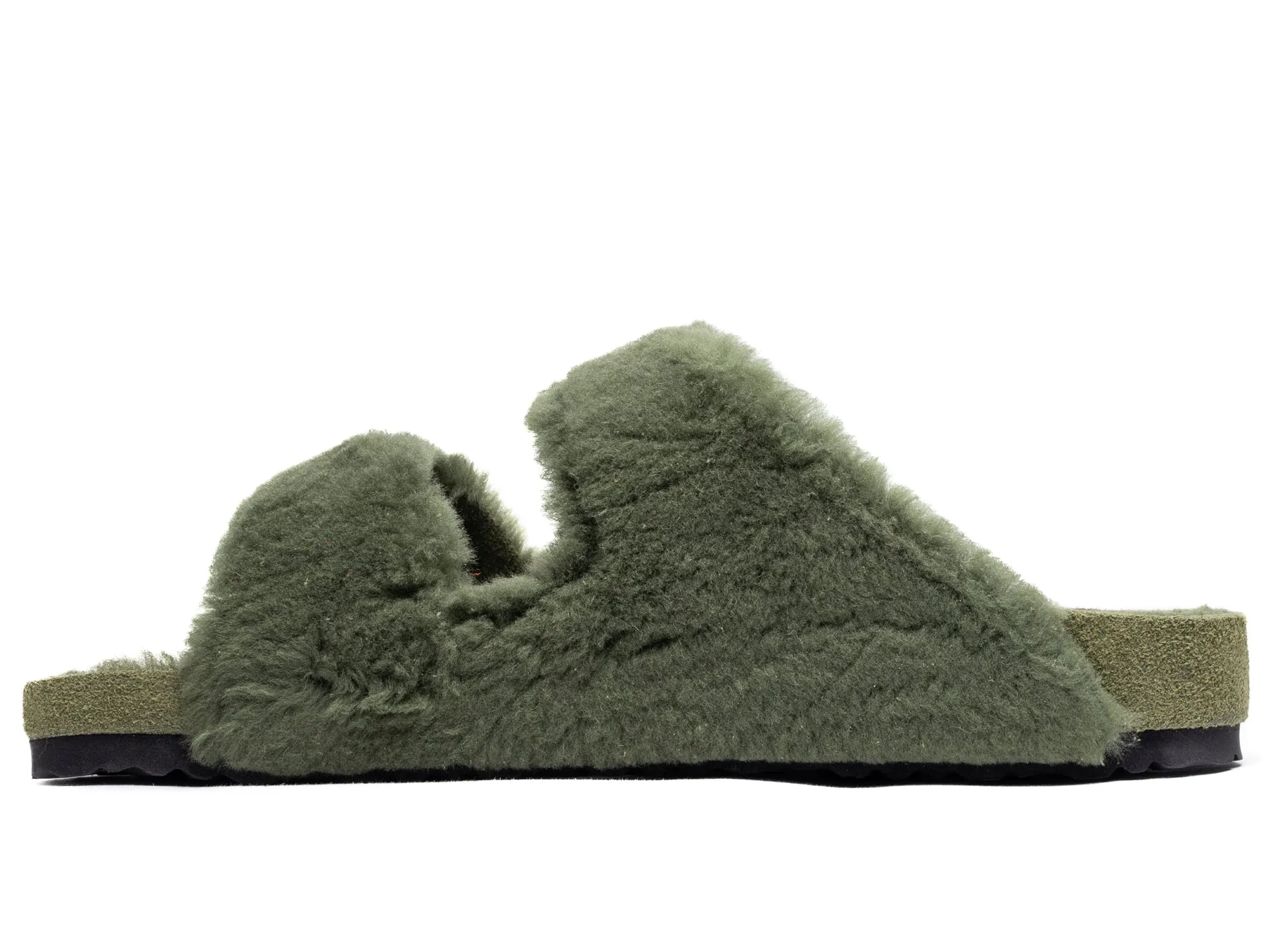 Birkenstock Arizona 1774 in Shearling Green xld