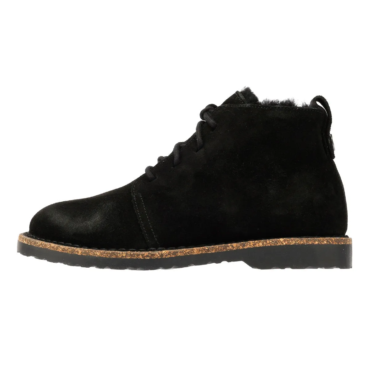 Birkenstock Uppsala Mid Shearling Suede Women's Black Boots