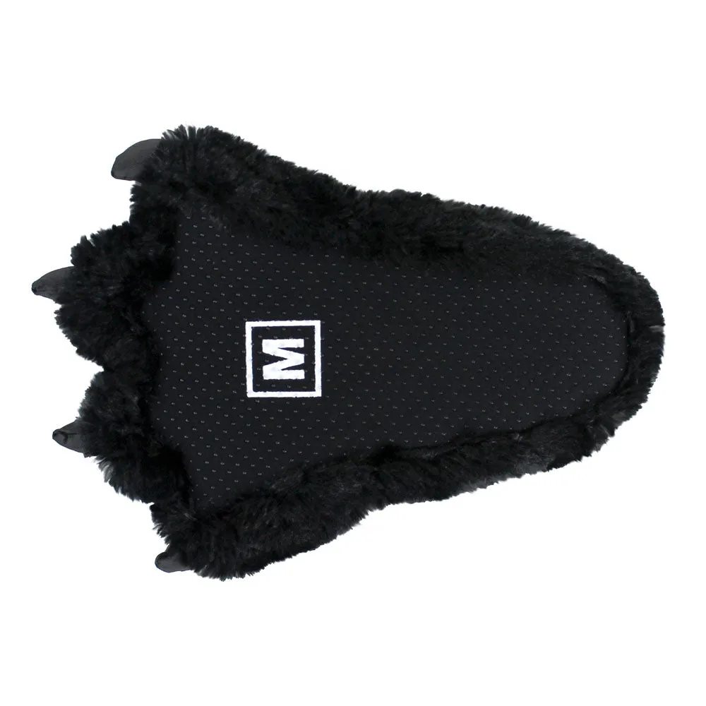Black Bear Paw Slippers JulesRoche Warm Cozy Indoor
