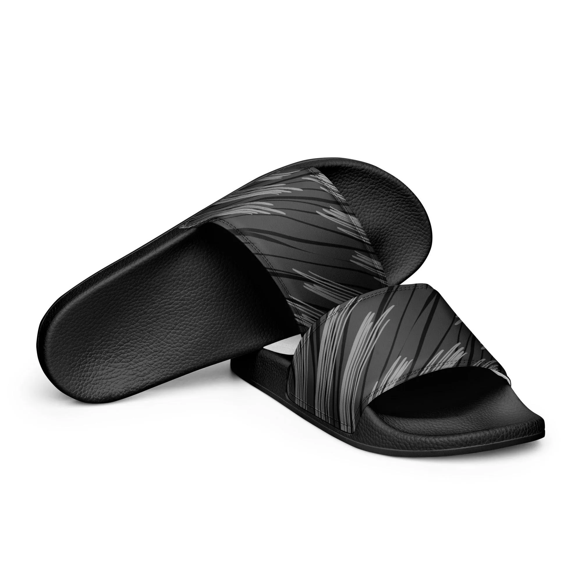Black Stripes Men’s Slides