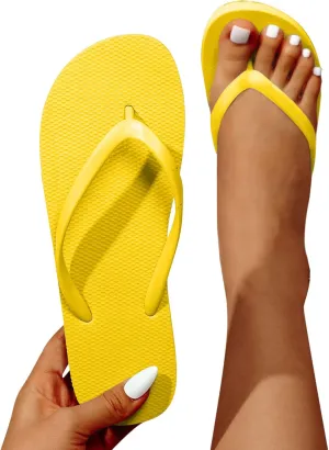Black Womens Sandals, Women's Clip Toe Sandals Beach Slippers Lightweight Comfortable Summer Sandals Flip-Flops