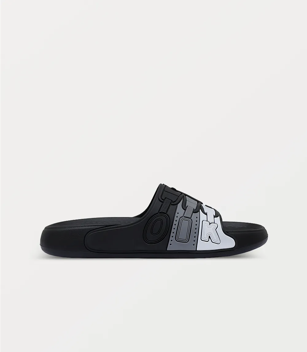 BM6806-BLACK GREY-Men Slipper
