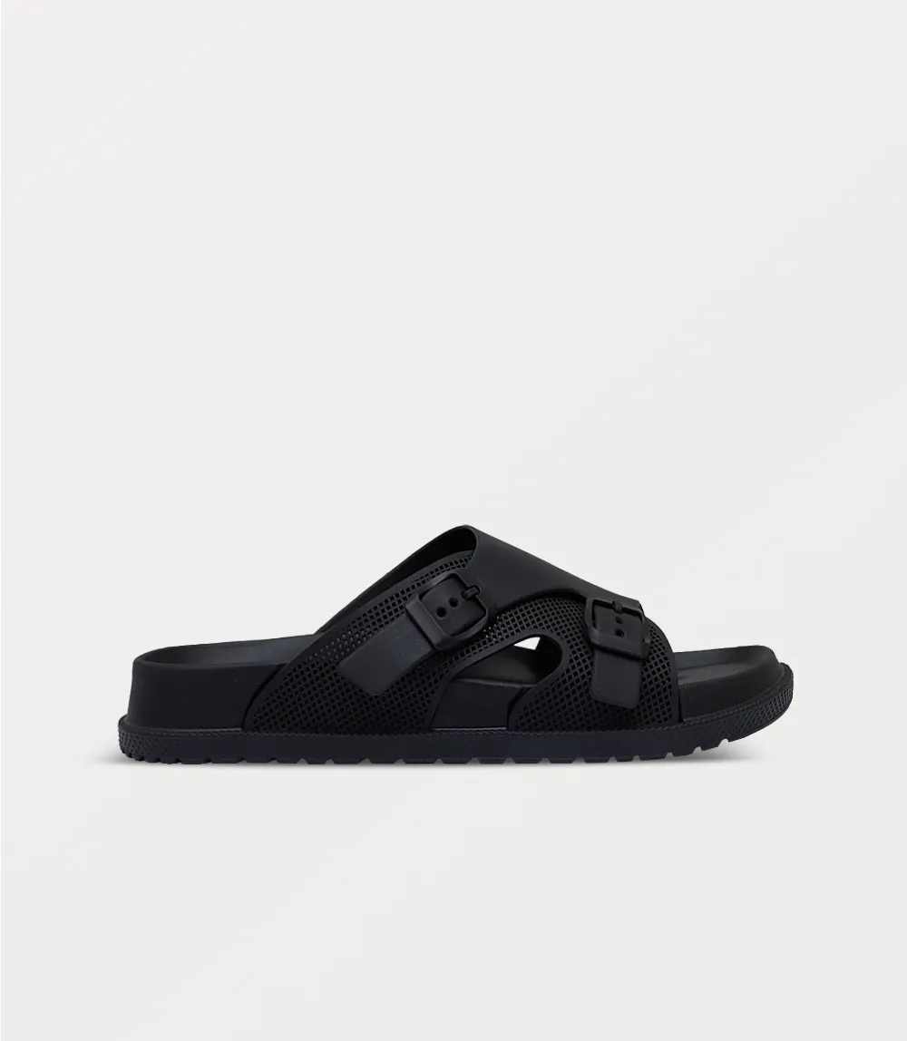 BM6808-BLACK-Men Slipper