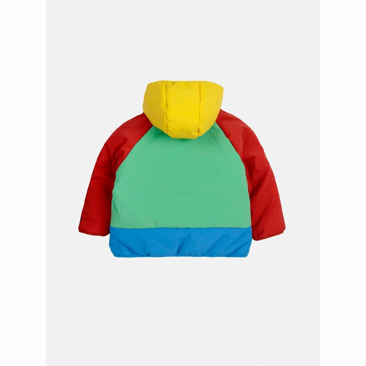 Bobo Choses Green Hungry Squirrel Hooded Anorak Hypoallergenic Fibers Layered Cuff System