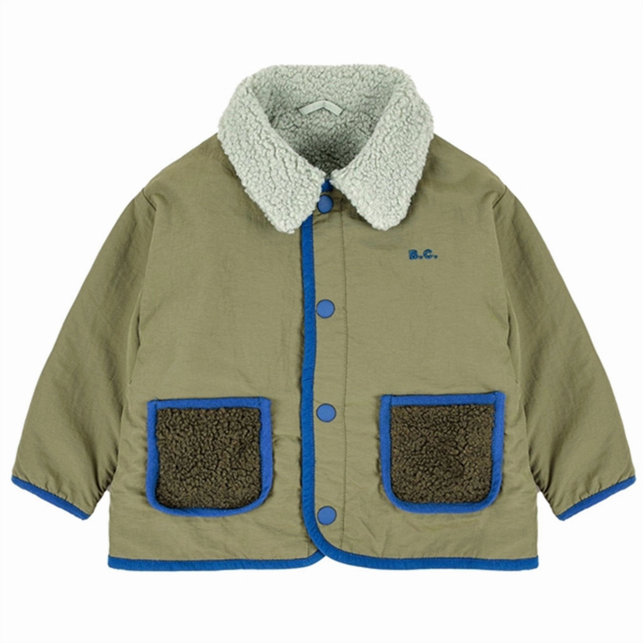 Bobo Choses Khaki B.C Reversible Jacket Thermal Lining Tech