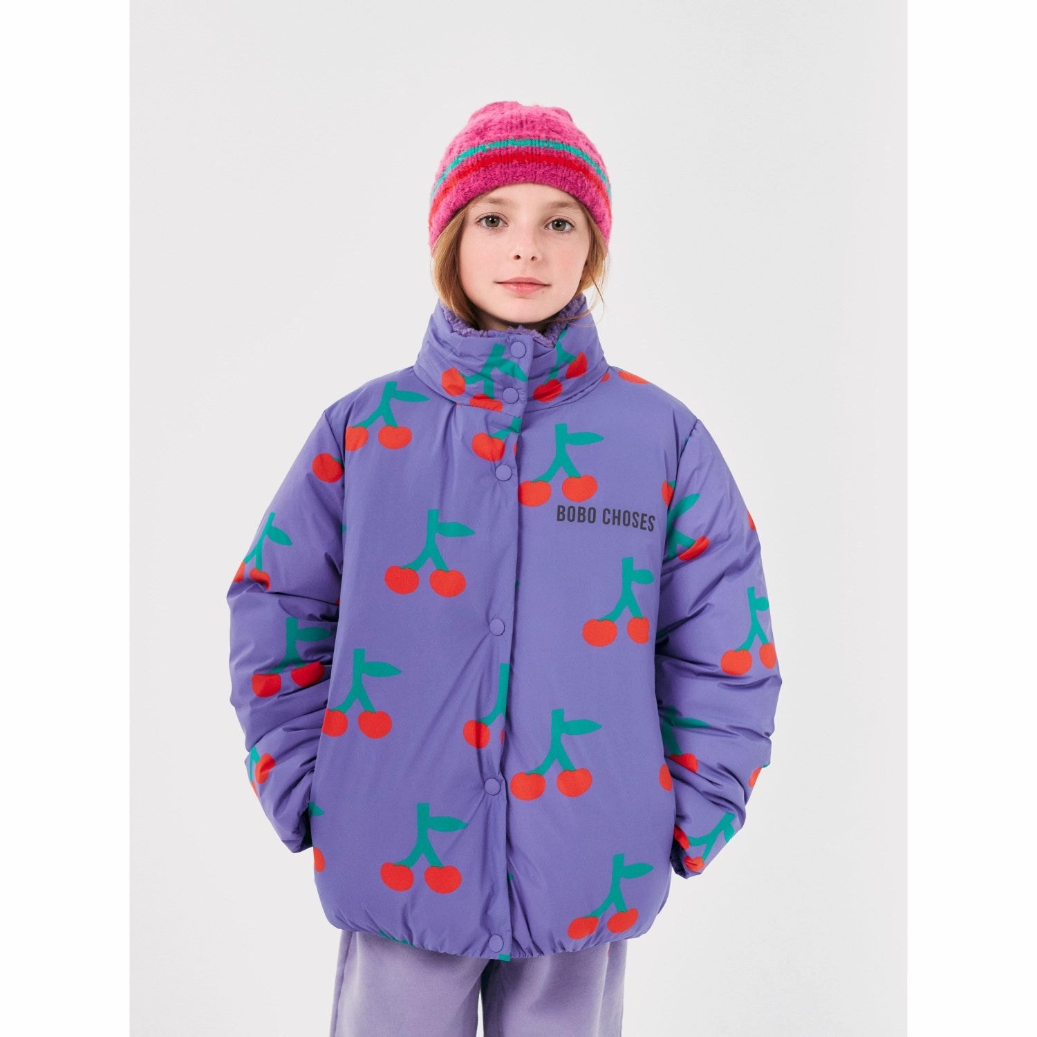 Bobo Choses Lavender Bobo Cherry All Over Anorak Outdoor Trip