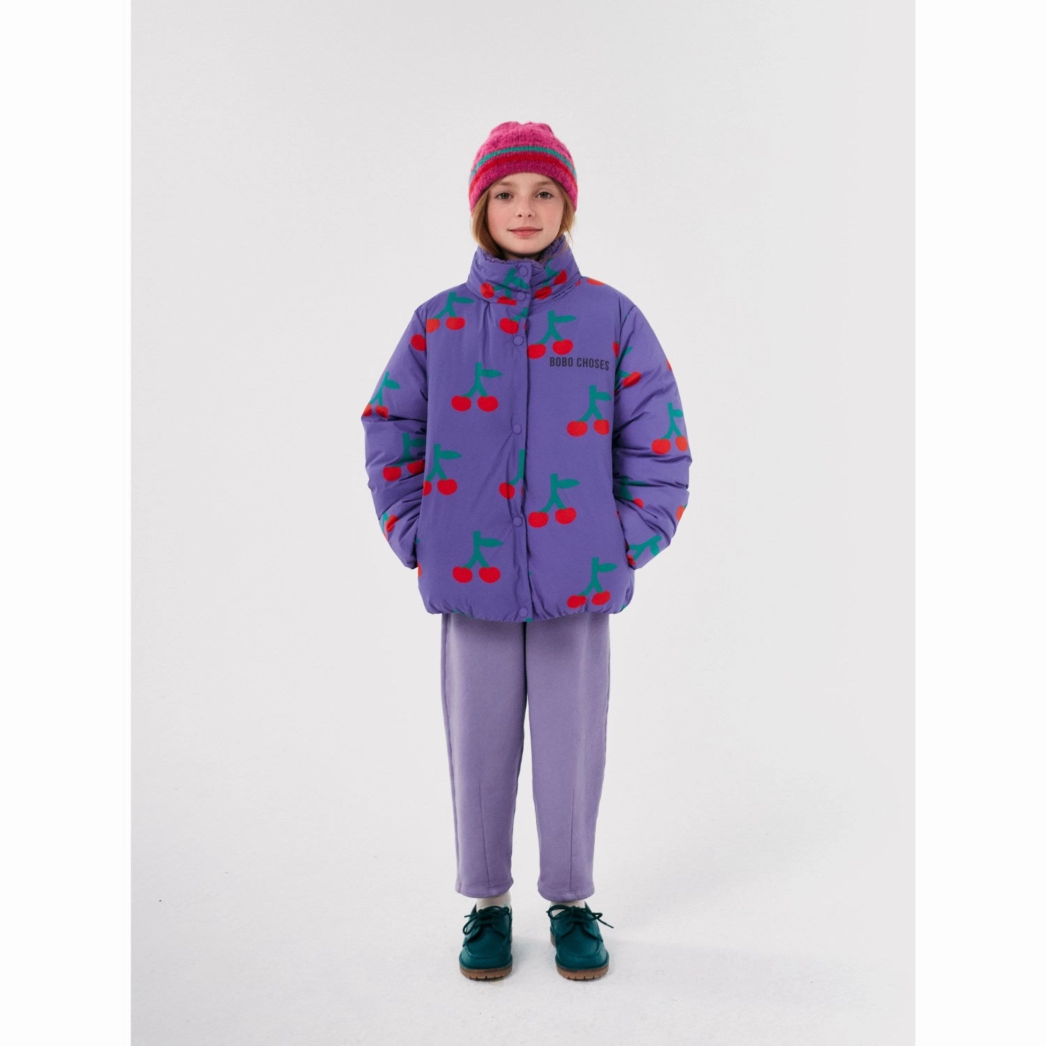 Cool Season Outdoor Trip Bobo Choses Lavender Bobo Cherry All Over Anorak