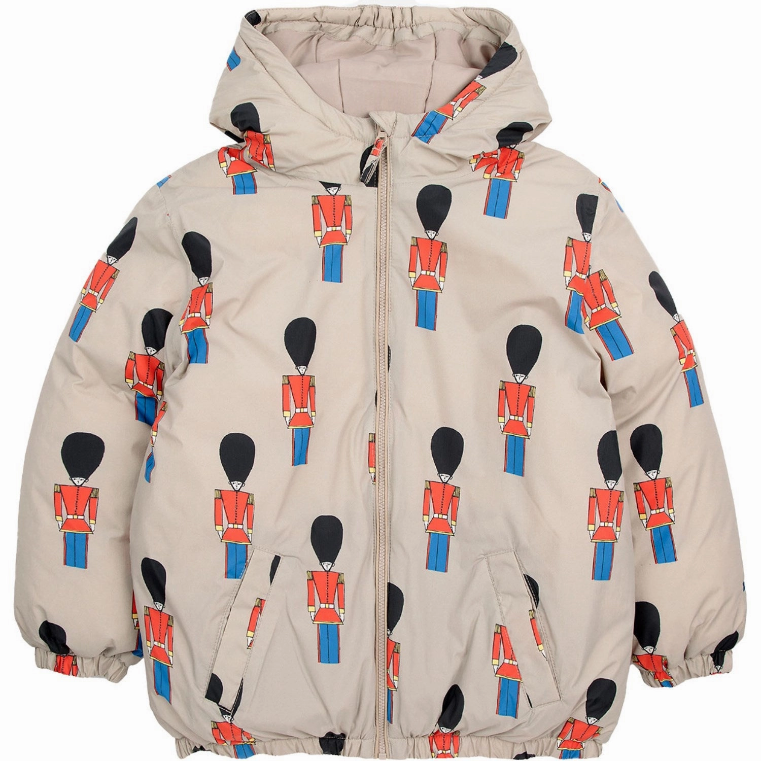 Minimal Daily Fit Bobo Choses Light Brown Little Tin Soldiers All Over Anorak