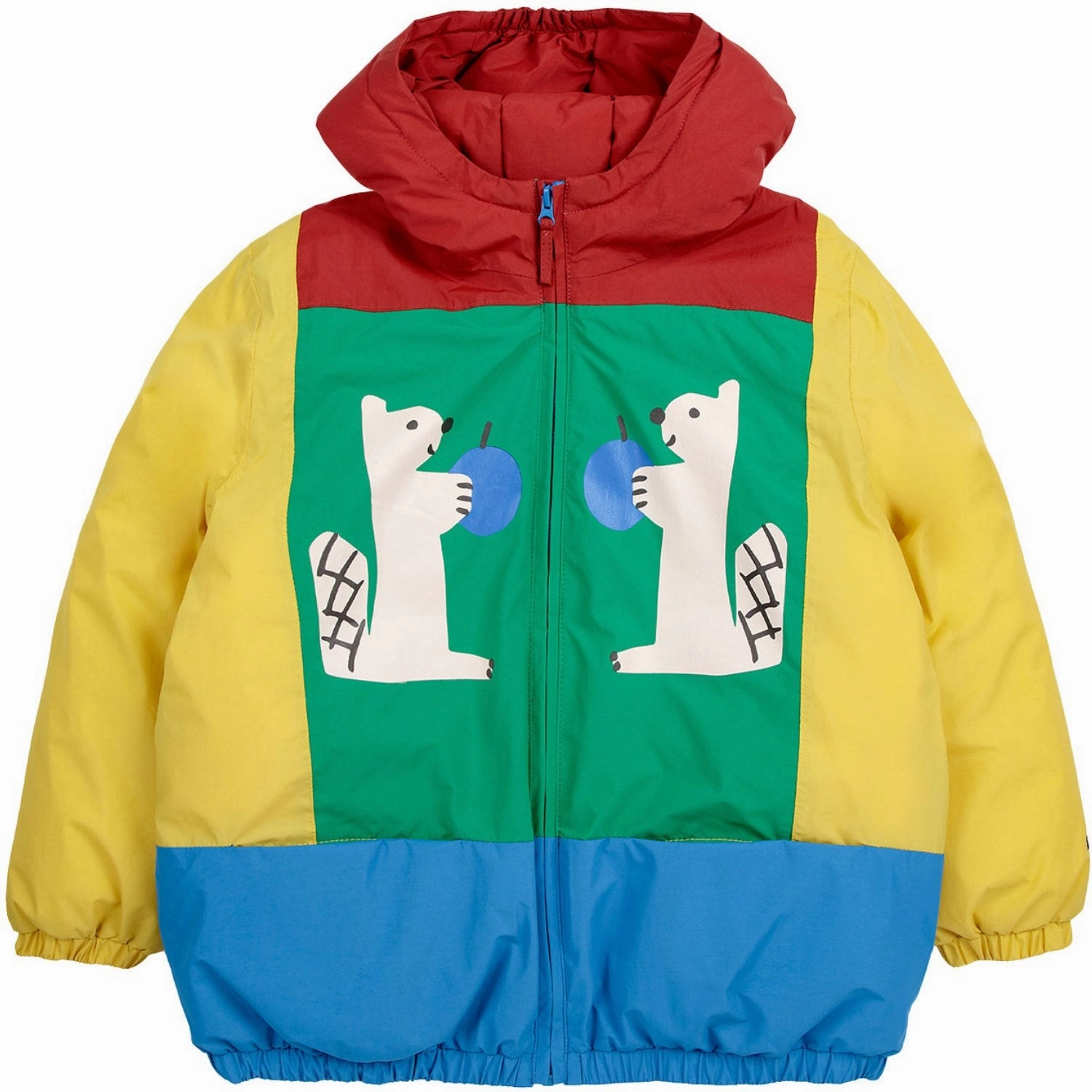 Flexible Side Gussets Bobo Choses Multicolor Hungry Squirrel Color Block Anorak