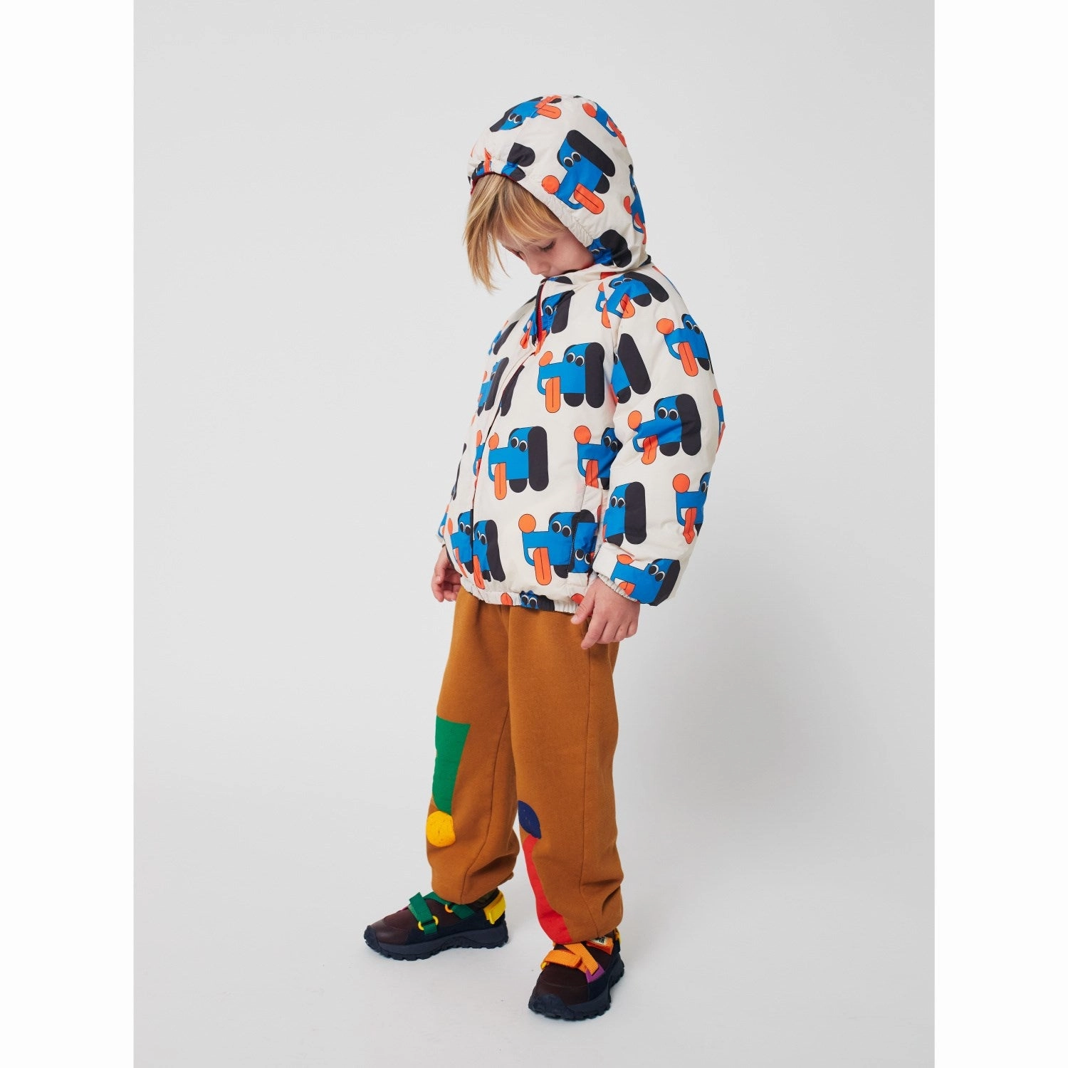Bobo Choses Offwhite Doggy Mate All Over Reversible Anorak Temperature Regulating